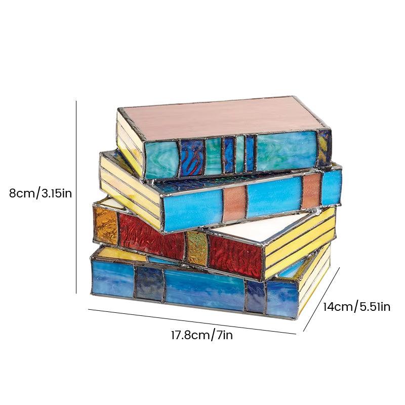 Veilleuse créative en forme de pile de livres Lighteme