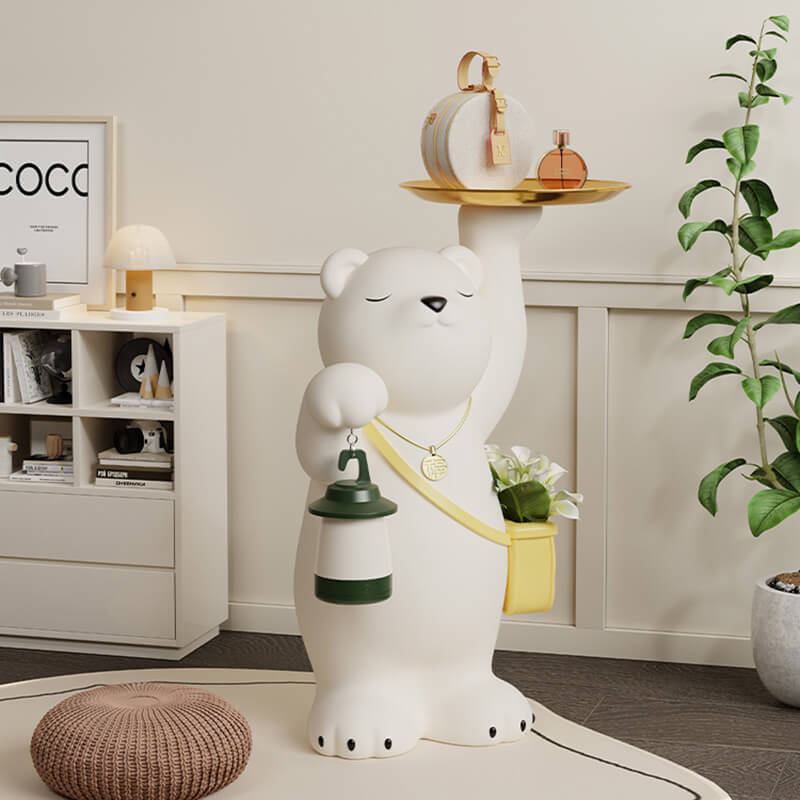 Décoration de rangement en résine en forme d'ours mignon Lighteme