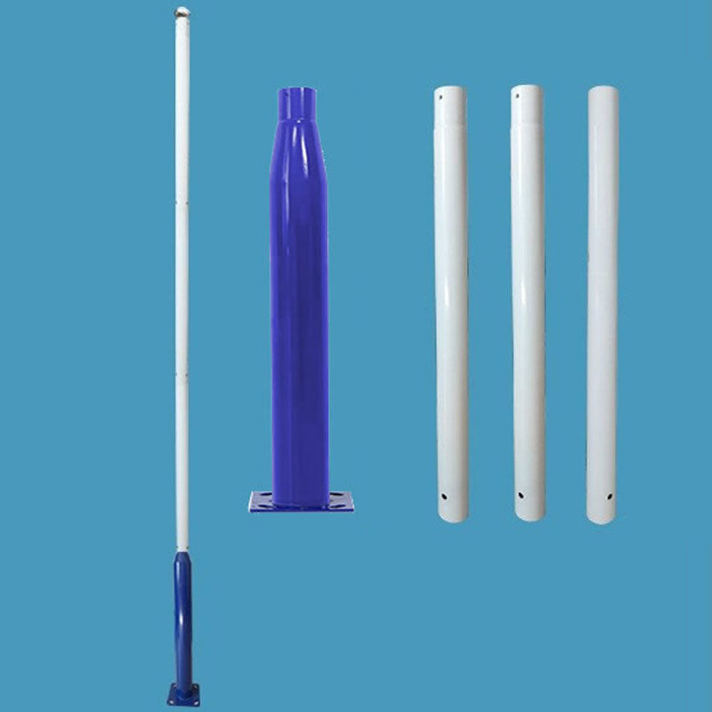 Lighteme 20 Fuß kommerzieller Straßen-/Parkplatz-/Flaggenlichtmast, Aluminium + Käfig, 1er-Pack