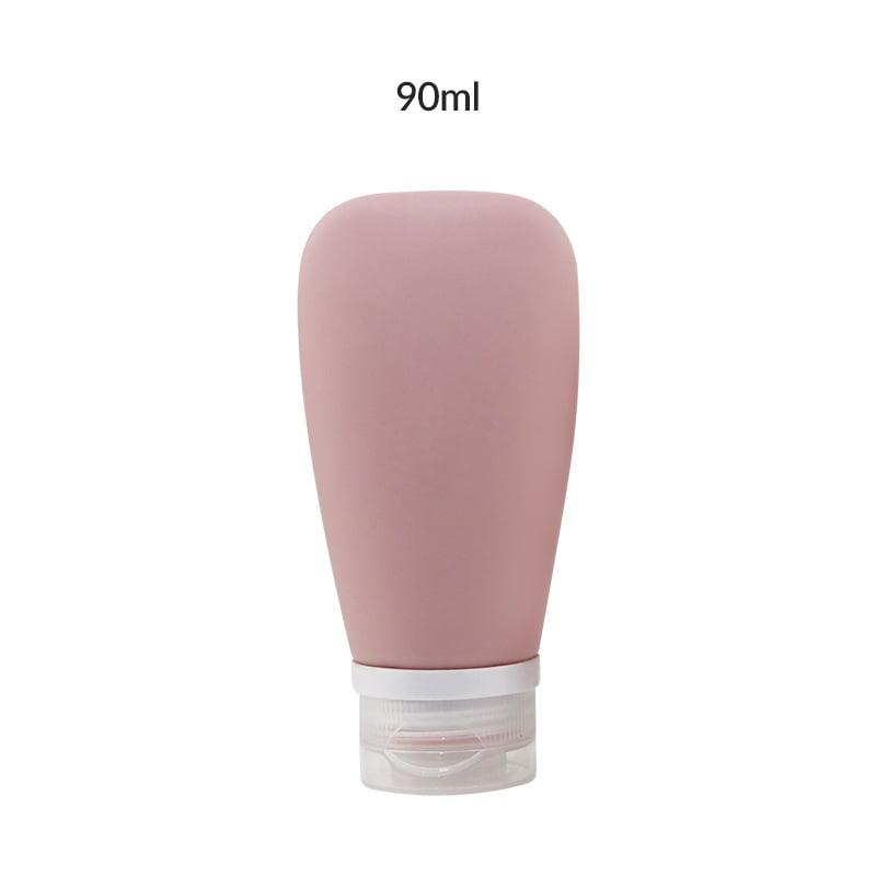 Lot de 2 bouteilles de voyage en silicone Lighteme pour shampoing, gel douche et cosmétiques