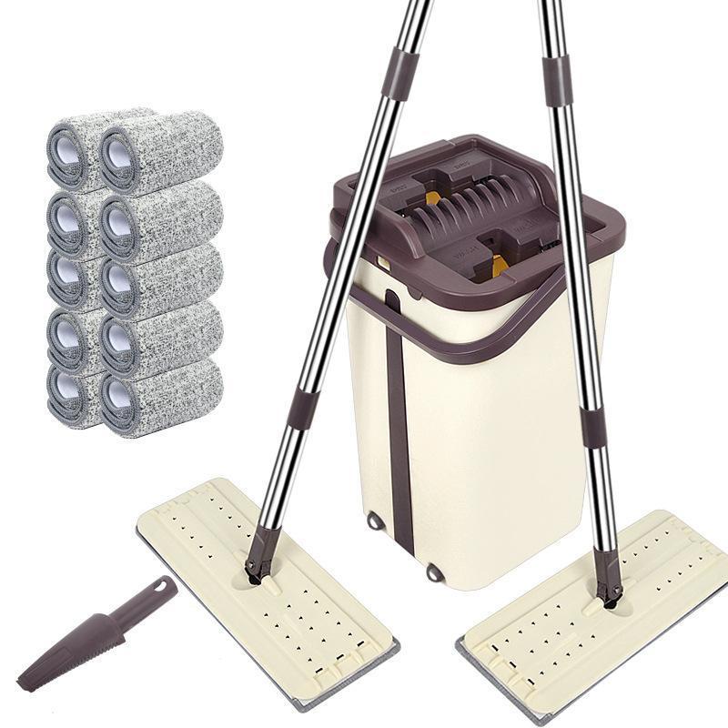 The lightweight and ergonomic design is less labor intensive than traditional mops