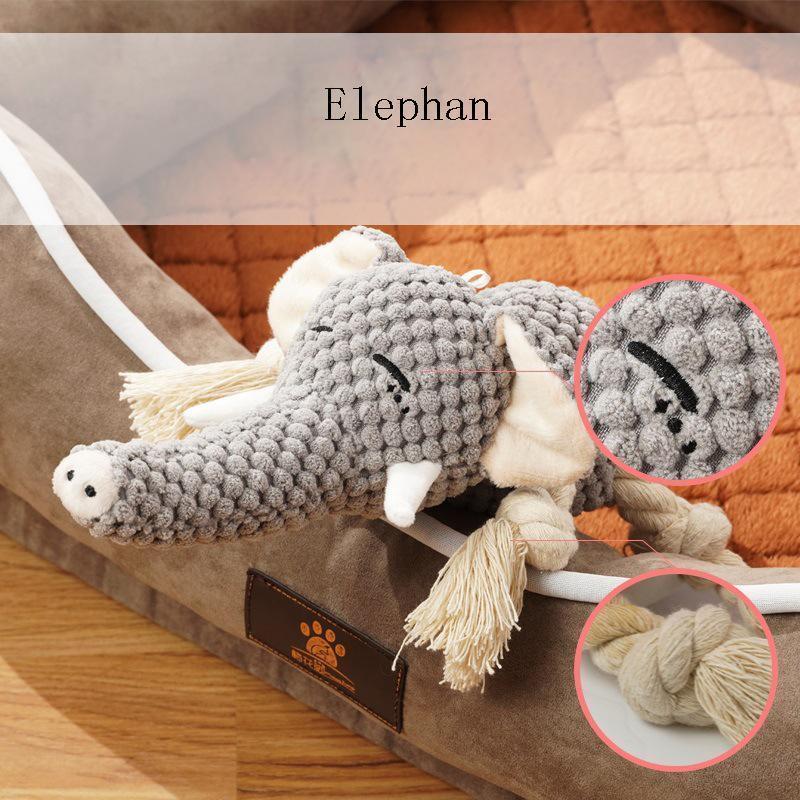 Lighteme Hundespielzeug in Tierform mit Quietschgeräusch (6 Farben)