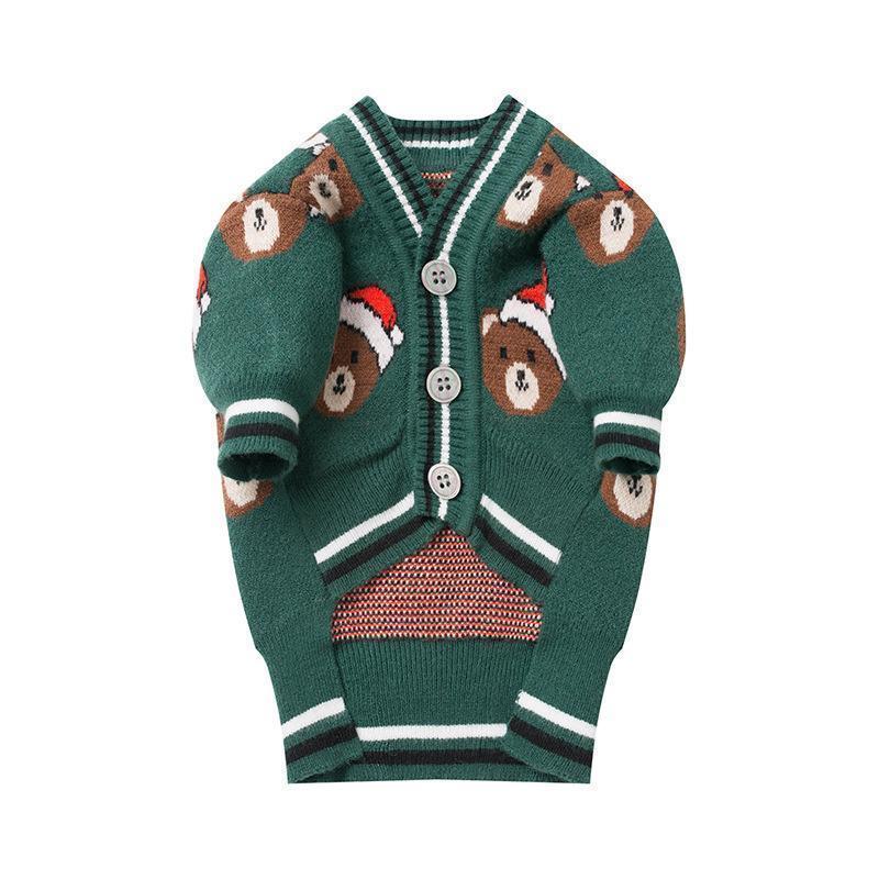 Lighteme Weihnachtspullover mit Bärenmuster (Katze/Hund) (7 Größen)