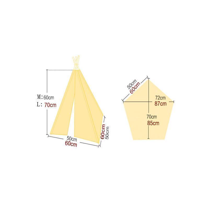 Tente pour chien Lighteme à rayures noires et blanches sans coussin