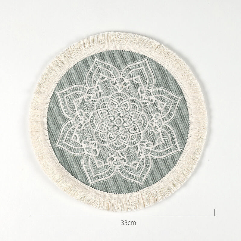 Sets de table Lighteme Boho à pompons