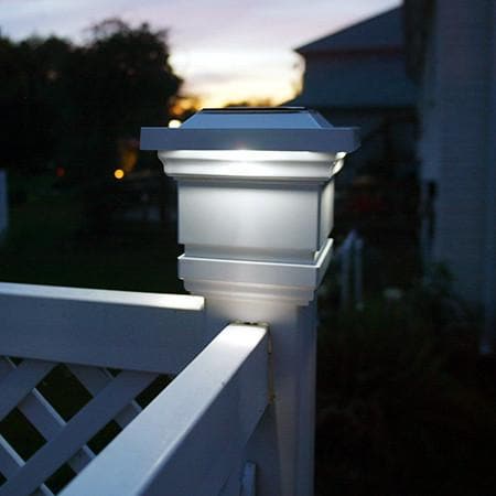 Lighteme Solar Cap Light - Solar-Laternenpfahlleuchten - Weiß