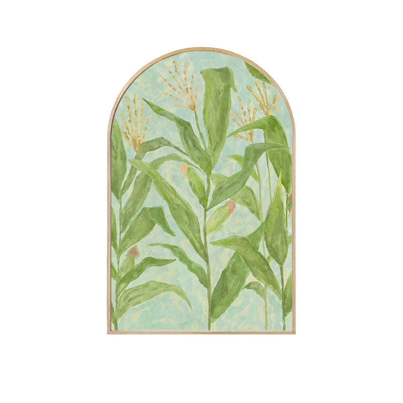 Peinture sur toile représentant une plante de maïs Lighteme