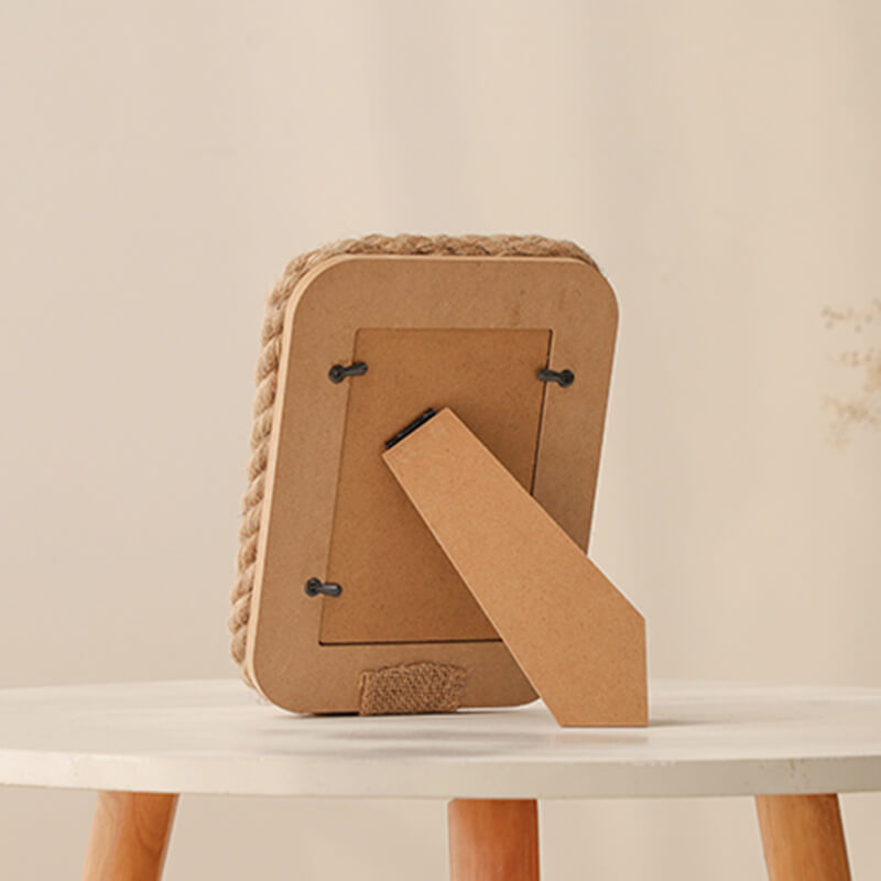 Cadre photo créatif en corde de chanvre Lighteme