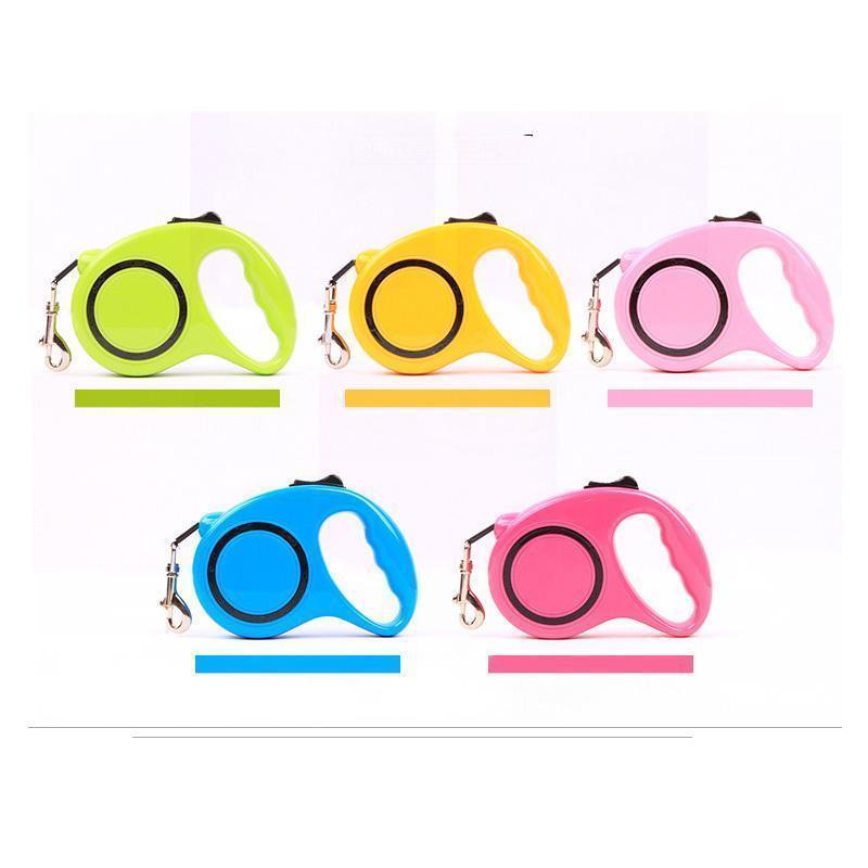 Lighteme Hunde-Führleine mit automatischem Zugseil (5 Farben & 2 Größen)