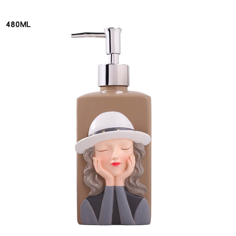 Lighteme Fashion Girl Resin Soap Dispenser