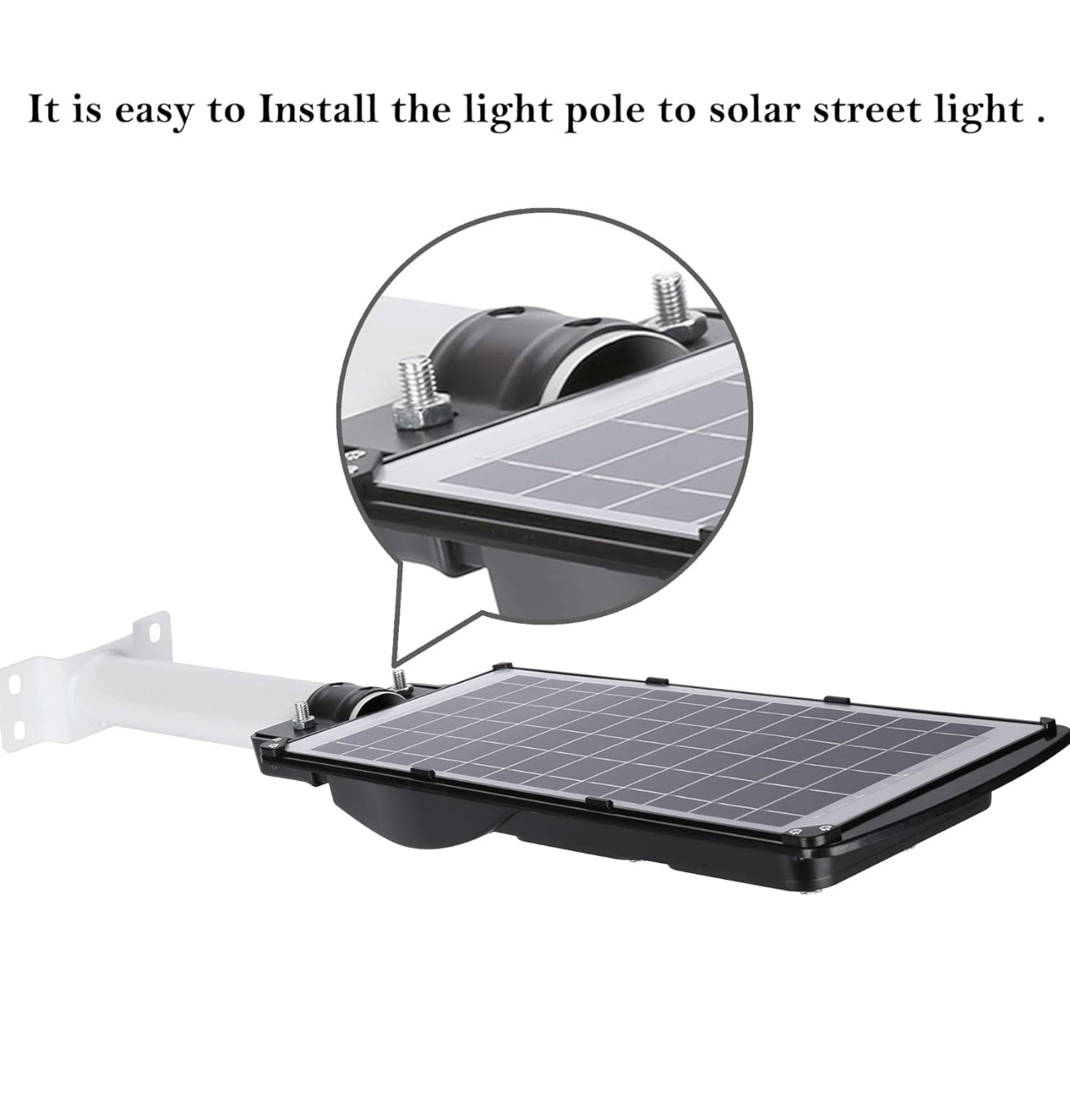 Kit de support de montage pour éclairage solaire Lighteme, rallonge murale, tubes métalliques noirs, luminaire de grange, adaptateur d'antenne, bras extérieur pour lampadaire, pneu mural, lampe de grange, arbre sur poteau