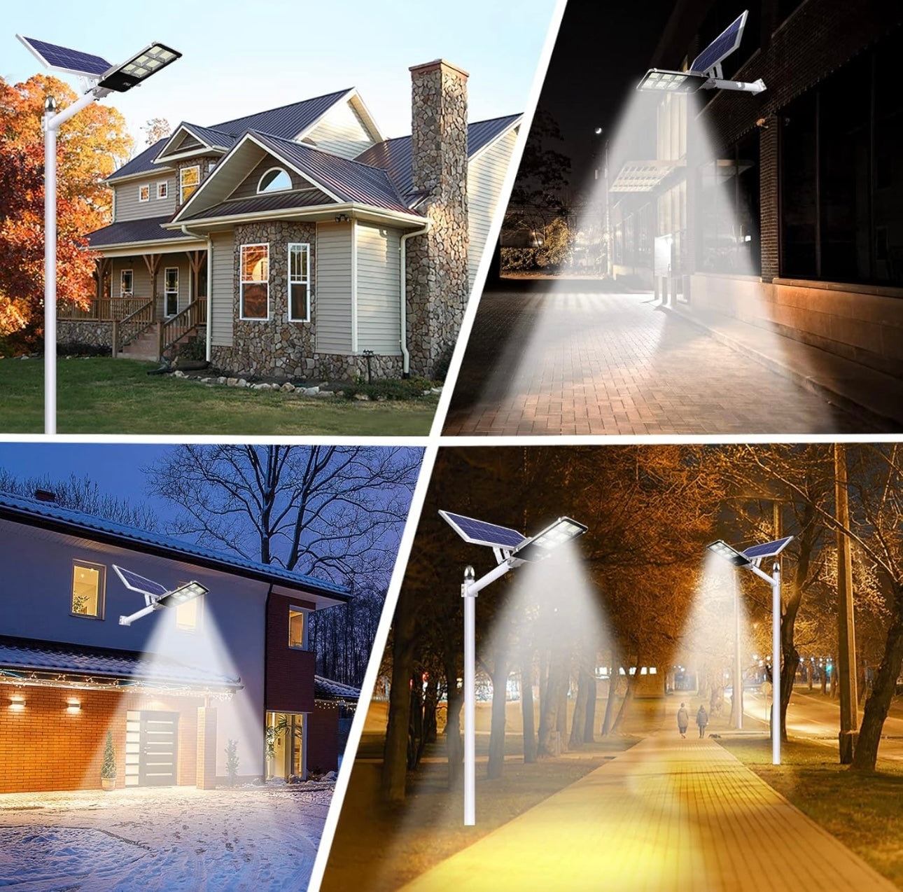 Lighteme 800 Watt Solar Street Lights, with Remote Control 105000LM LED Dusk to Dawn Solar Light 6500K Super Bright Solar Flood Light