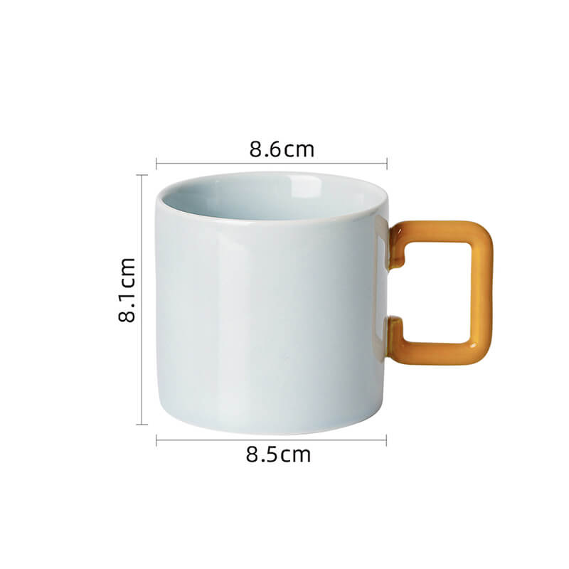 Lighteme Keramiktasse mit geometrischem Griff