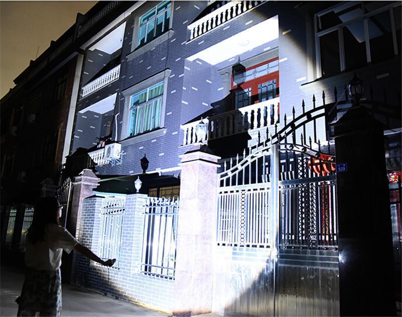 Lampe de poche tactique LED Lighteme 3800 lumens, revêtement imperméable à 5 modes