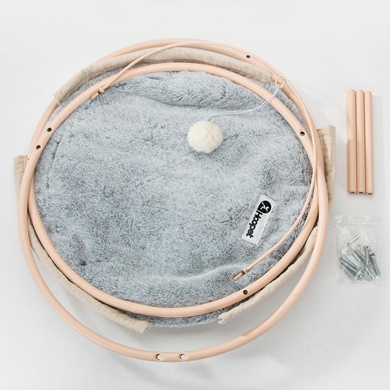 Lit suspendu Lighteme pour chiots et chatons avec cadre en acier durable (3 couleurs)