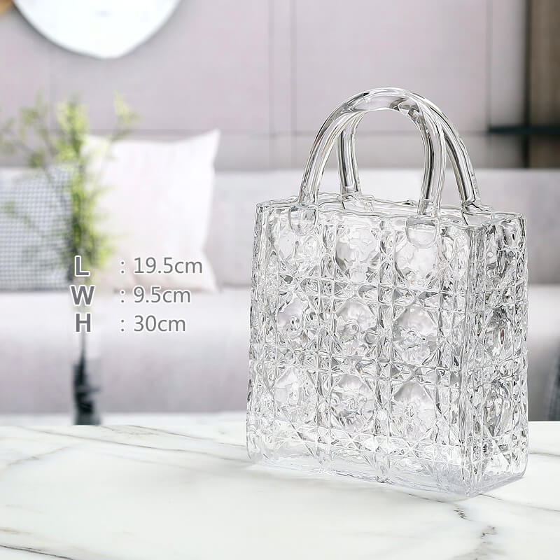 Lighteme Handbag Glass Vase