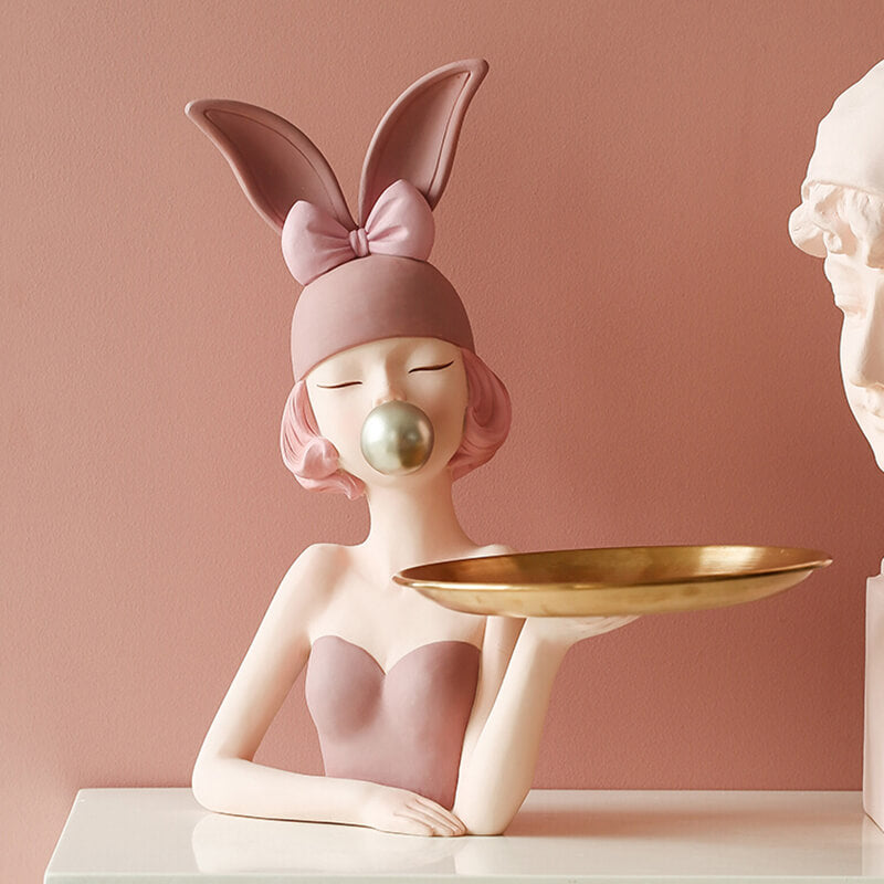 Lighteme Modern Girl Resin Storage Decoration