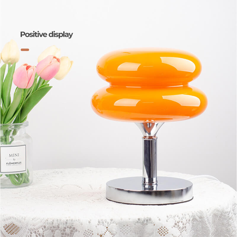 Lampe de bureau en verre Lighteme New Egg Tart