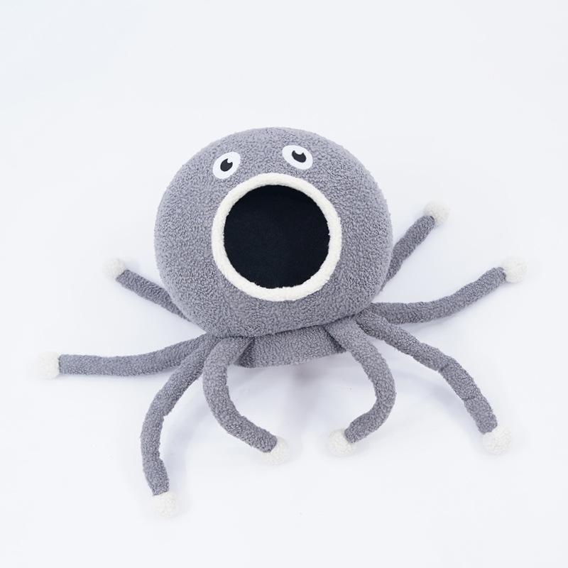 Lighteme Octopus Shape Cave Design Cat Nest