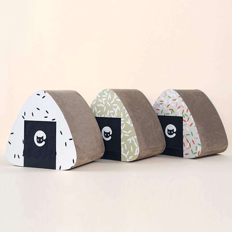 Lighteme Onigiri Shape Cat Scratch House (3 colors)