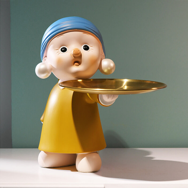 Lighteme Perlenohrringe für Mädchen, Aufbewahrungsornamente für Zuhause