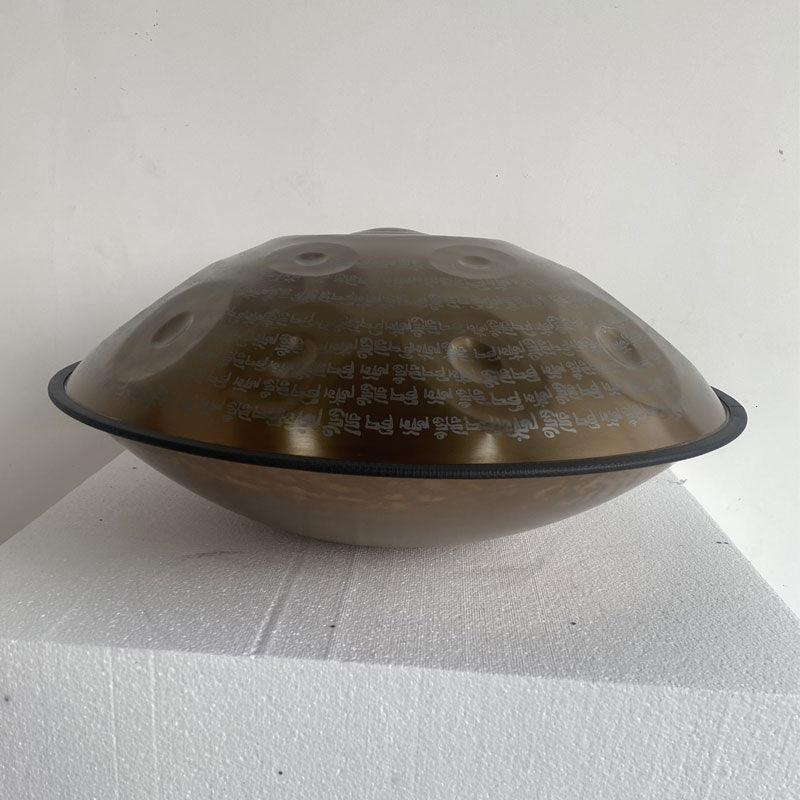 Sanskrit Personnalisé Fait main Ré Mineur Hijaz 22 pouces 9/10/12 notes en Acier Inoxydable / Acier Nitruré Handpan Drums