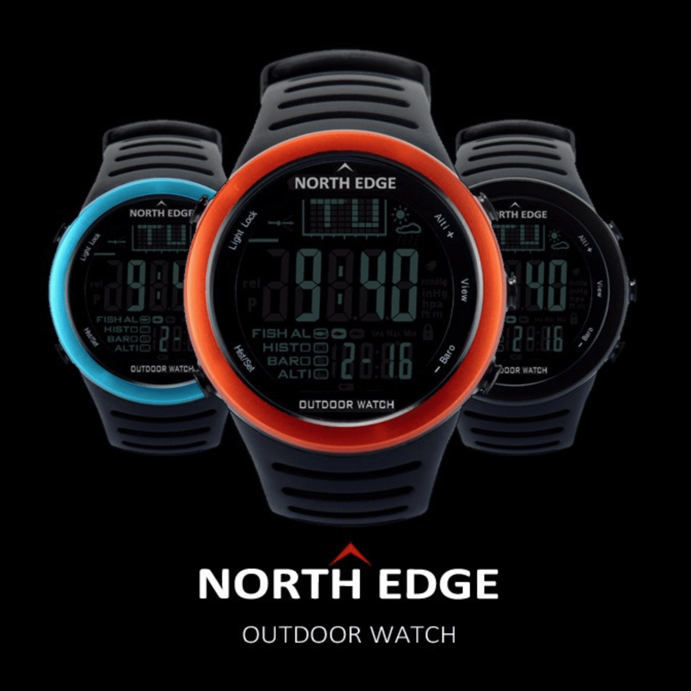 Montre de randonnée numérique pour homme Lighteme