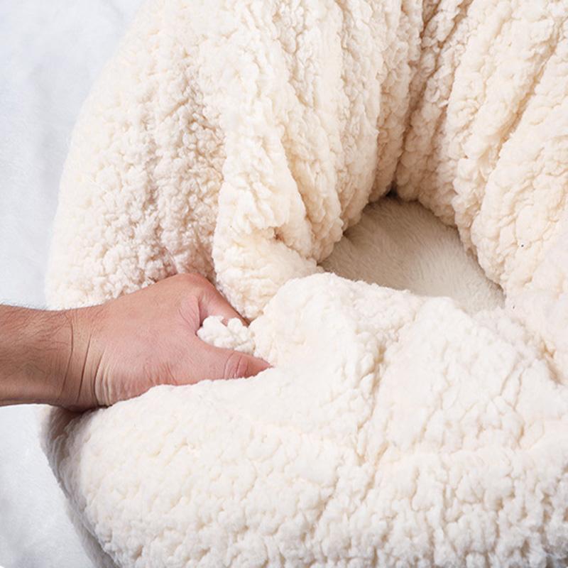 Nid pour chat Lighteme Shofar, lit d'hiver chaud (2 couleurs et 2 tailles)