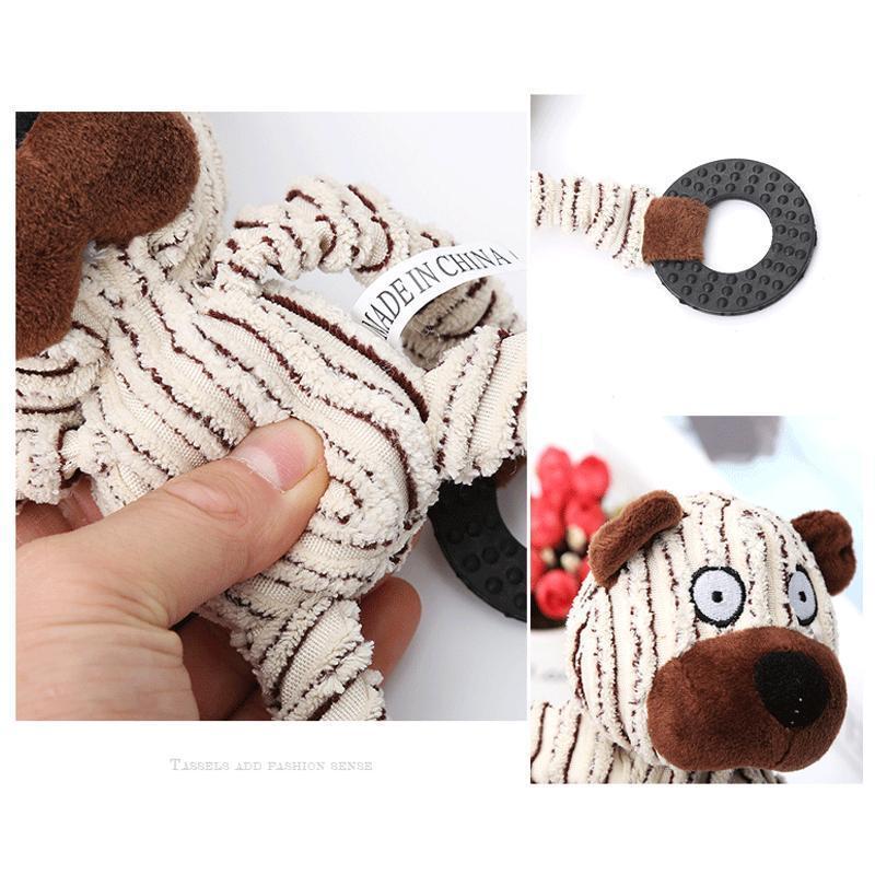 Lighteme Schneckenhaus Niedliches Hunde-Backenzahn-Trainings-Quietschspielzeug (3 Typen)