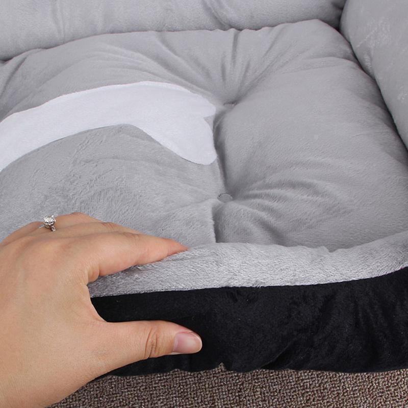 Lighteme Soft Short Plush Large Dog Sofa Bed (no bone pillow) (5 colors & 5 sizes)