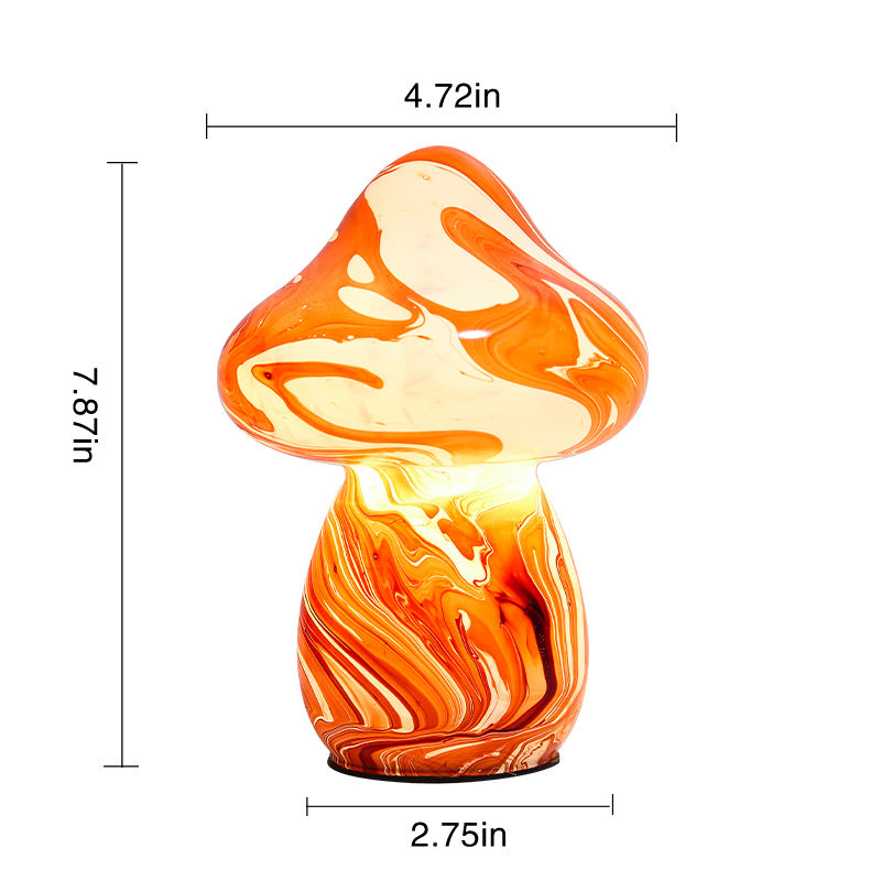Lighteme Buntglas-Pilzlampe