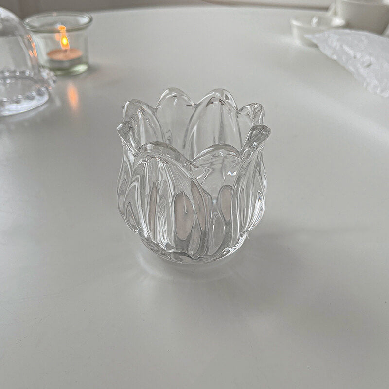 Lighteme Tulip Glass Candle Holder
