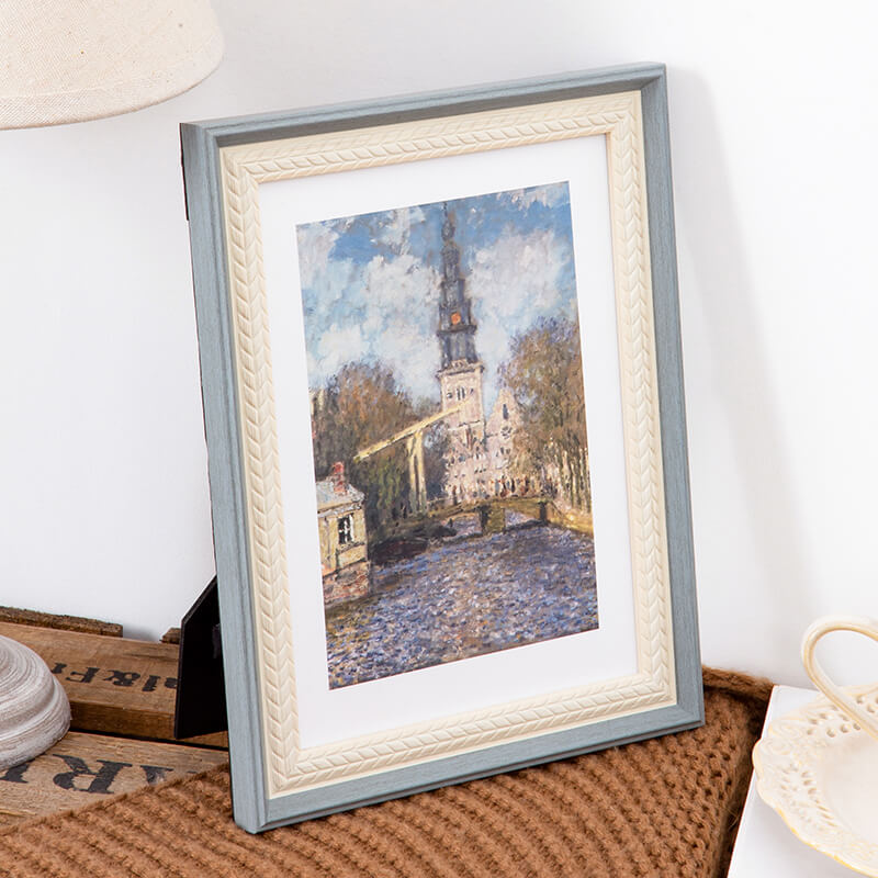 Cadre photo texturé Lighteme en forme de tige de blé