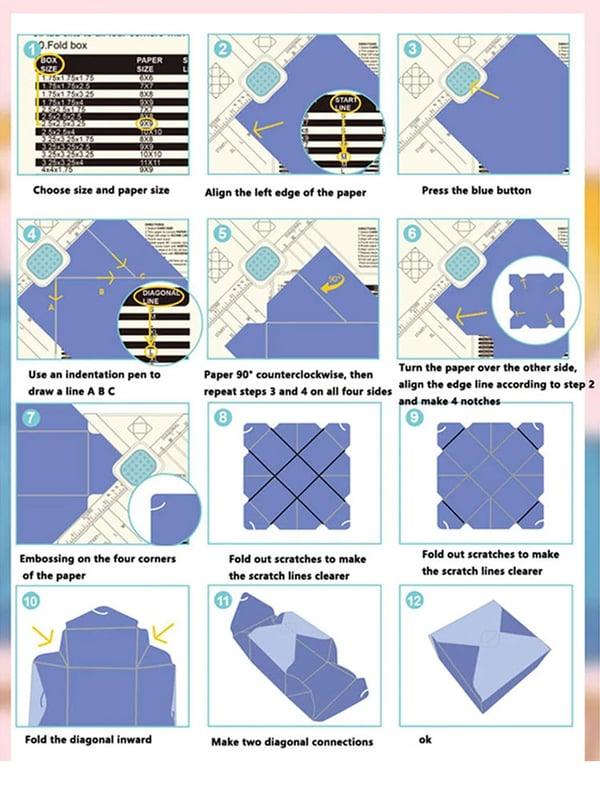 Lighteme Briefumschlag-Geschenkbox-Ritzmaschine