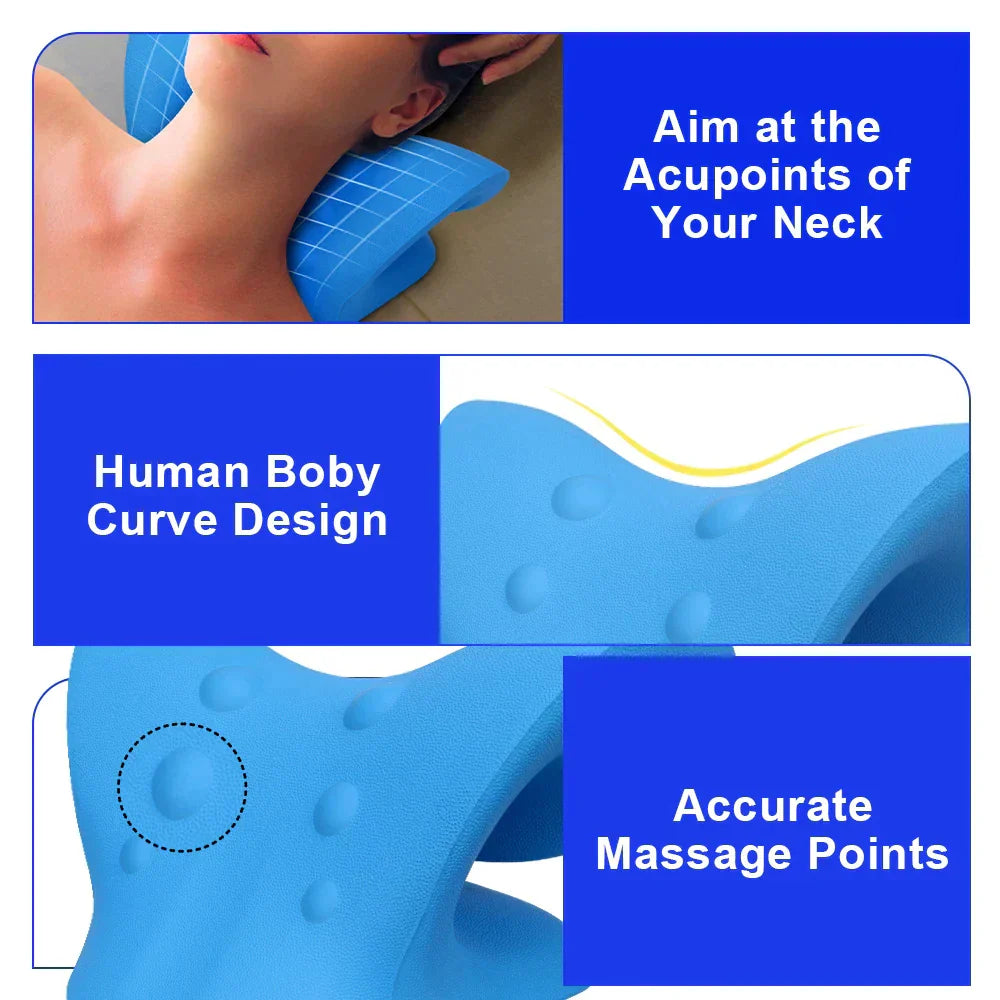 Lighteme Nackenstütze und Entspannungsstrecker zur Schmerzlinderung und Haltungskorrektur