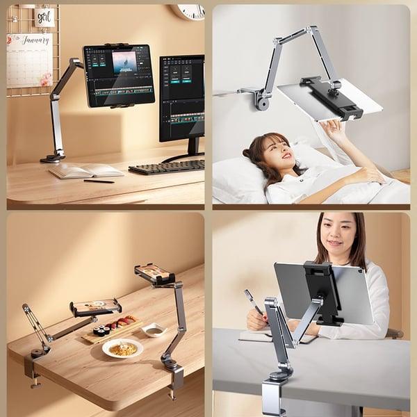 Support de tablette réglable Lighteme pour téléphones portables et tablettes de 4 à 12,9 pouces