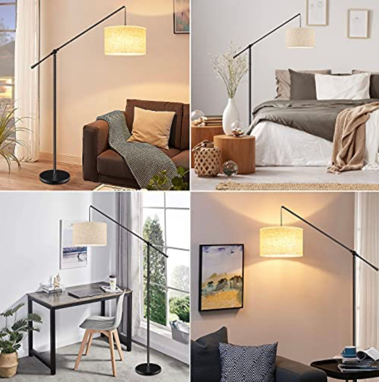Lighteme Arc Floor Lamp Hang - Large - with LED Bulb