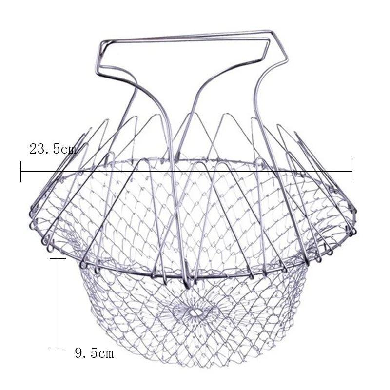 Panier de cuisson en acier inoxydable Lighteme avec passoire coulissante