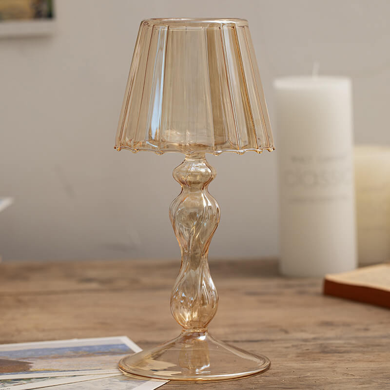 Bougeoir en verre vintage Lighteme