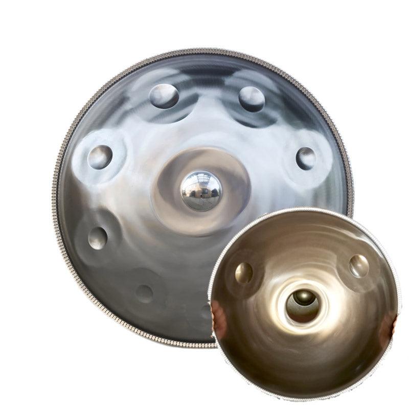 Mountain Rain Personnalisé Fait main Handpan Drums en Acier Inoxydable, haut de gamme D3 Majeur 22 Pouces 9/10/12/14 Notes Hang Instrument