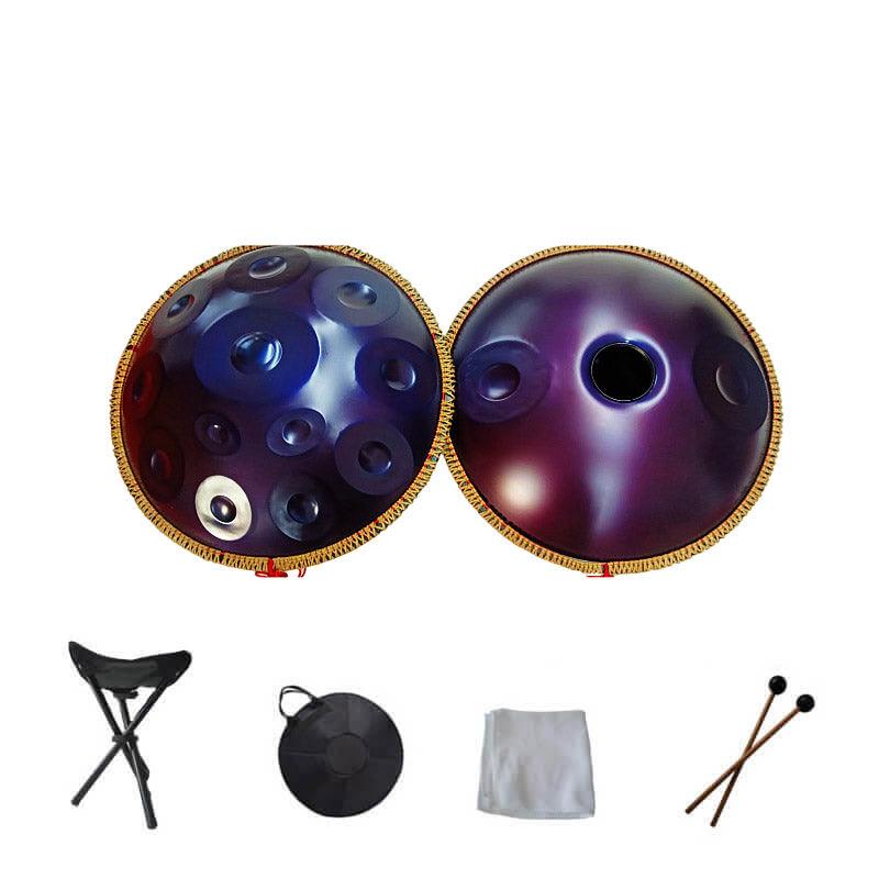 Pressage à La Machine 22 Pouces 14(12+2) Notes en Ré Mineur (Fa Majeur) Handpan Drum à main en Acier Inoxydable, disponible en 440 Hz