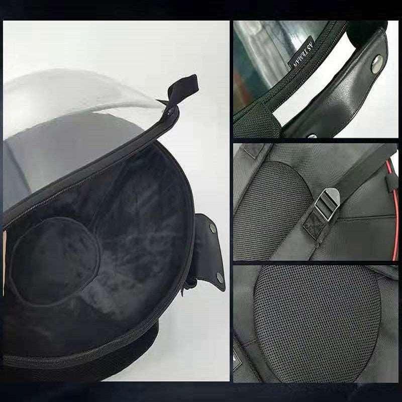 Transparente Handpan-Tasche von Lighteme | Passend für 22-Zoll-Handpans | Integriertes schützendes Memory-Softpad