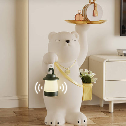 Décoration de rangement en résine en forme d'ours mignon Lighteme