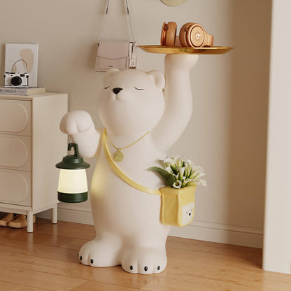 Décoration de rangement en résine en forme d'ours mignon Lighteme