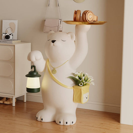 Décoration de rangement en résine en forme d'ours mignon Lighteme