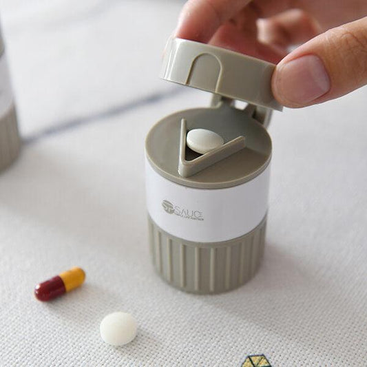 Coupe-médicaments portable Lighteme, boîte de rangement multifonctionnelle pour médicaments 