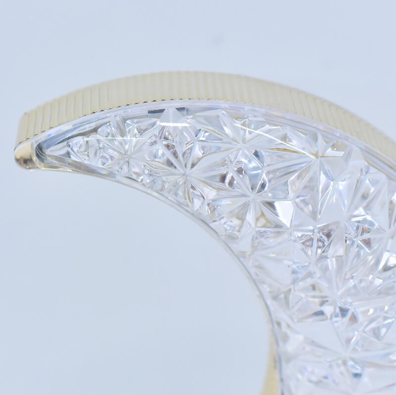 Veilleuse étoile et lune en cristal Lighteme