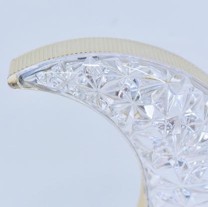 Veilleuse étoile et lune en cristal Lighteme