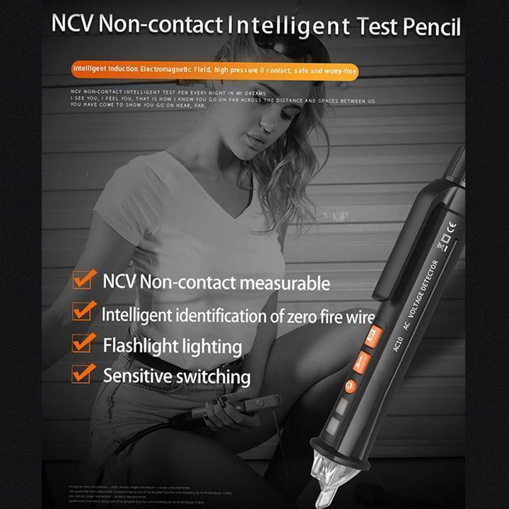 Stylo testeur de tension Lighteme AC/DC, sensibilité de tension 12 V/48 V - 1000 V