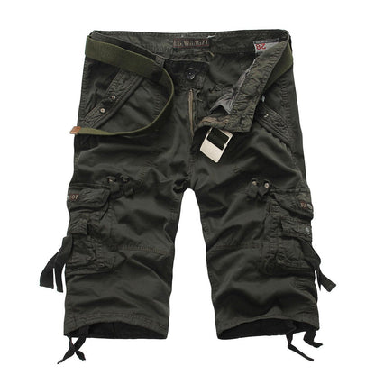 Ihrtrade - Washed Soft Cotton Cloth Men Cargo Tactical Shorts Plus Size (5 Colors),USB C Charger